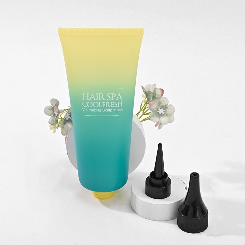 Gradient Color Cosmetic Tip Tube Package 60ml Acne Gel Tube PE Plastic Screw Cap Tube Package