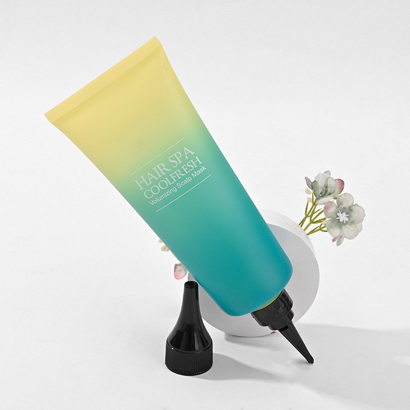 Gradient Color Cosmetic Tip Tube Package 60ml Acne Gel Tube PE Plastic Screw Cap Tube Package