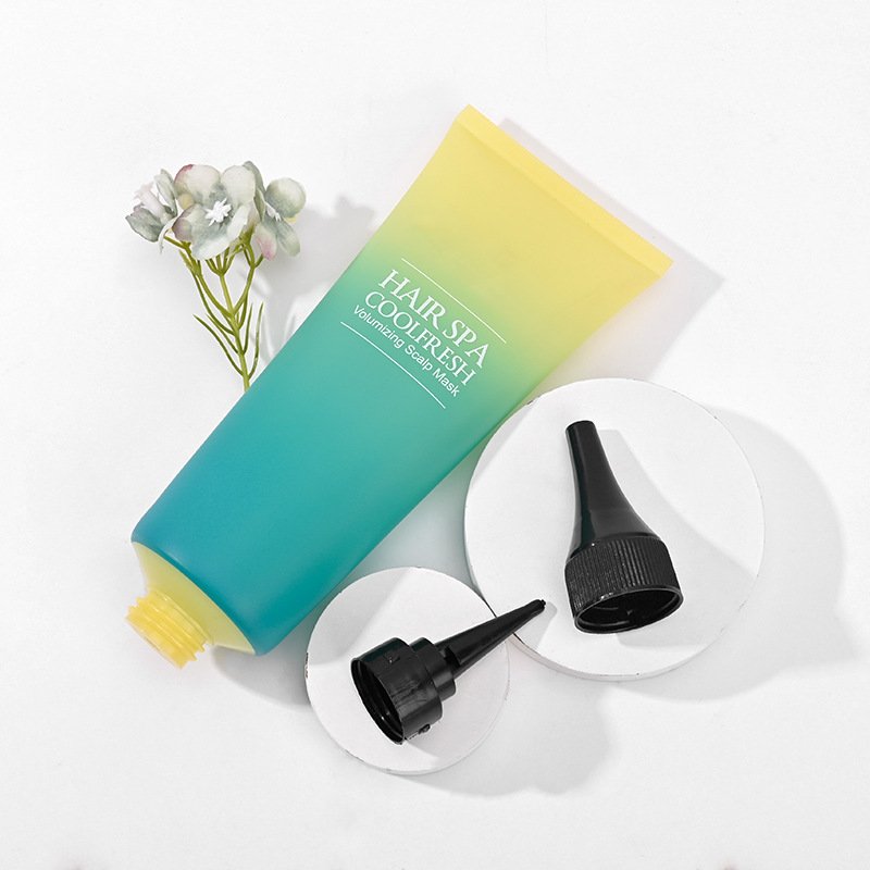 Gradient Color Cosmetic Tip Tube Package 60ml Acne Gel Tube PE Plastic Screw Cap Tube Package