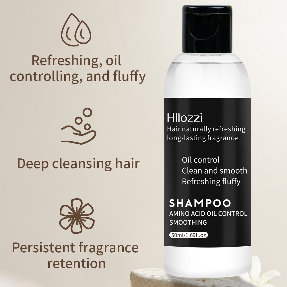 50ml custom logo natural hair growth shampoo conditioner hair loss organic ginger mint shampoo oil shampoo for men women