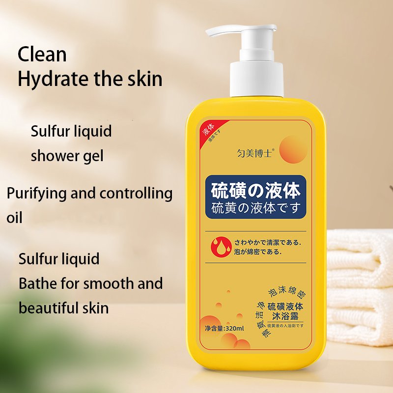 Premium Body Wash Cleanses and hydrates skin with Sulphur liquid body wash