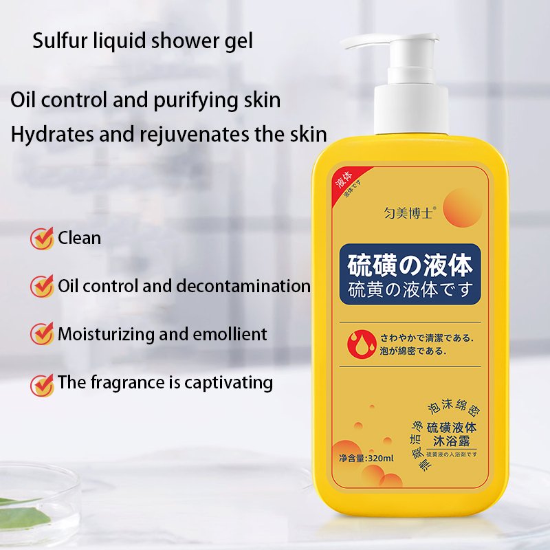 Premium Body Wash Cleanses and hydrates skin with Sulphur liquid body wash
