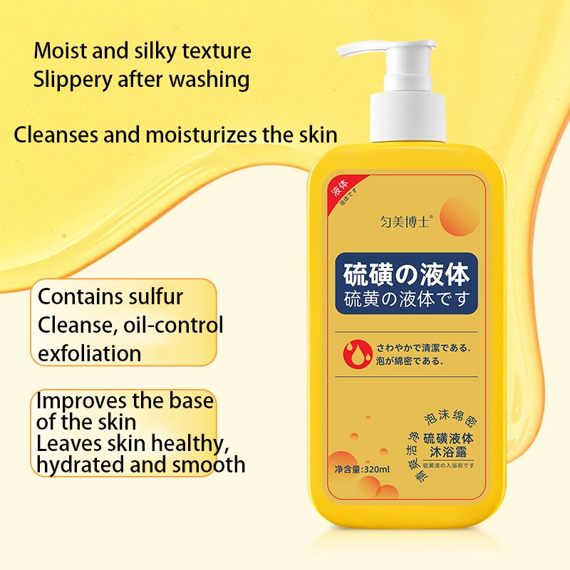 Premium Body Wash Cleanses and hydrates skin with Sulphur liquid body wash