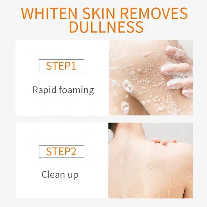 DR.RASHEL Vitamin C whitening Exfoliating Silky Shower Gel Moisturizing Deep Cleansing Even Skin Tone Body Wash