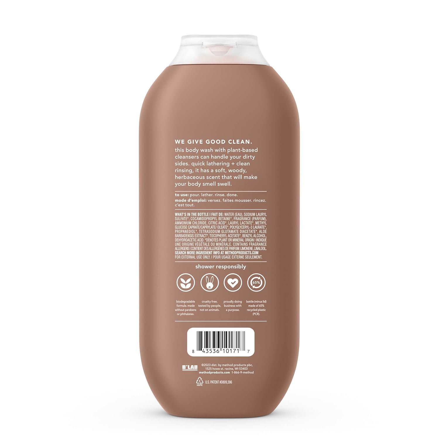 Men Shower Gel Paraben and Phthalate Free Long-Lasting Fragrance Nourishing Exfoliating Skin Perfume Men's Bath Body Wash
