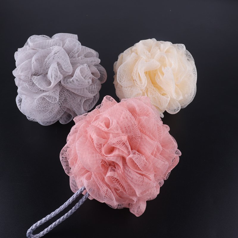 Bath Shower Loofah Sponge Pouf Body Scrubber Exfoliator Body Wash Sponge (set Of 3,Coral Reef)