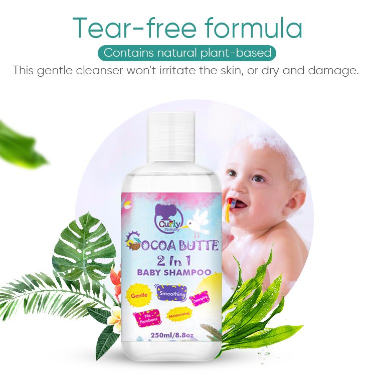 CURLYMOMMY wholesale private label No More Tears formula children kids body wash shower gel