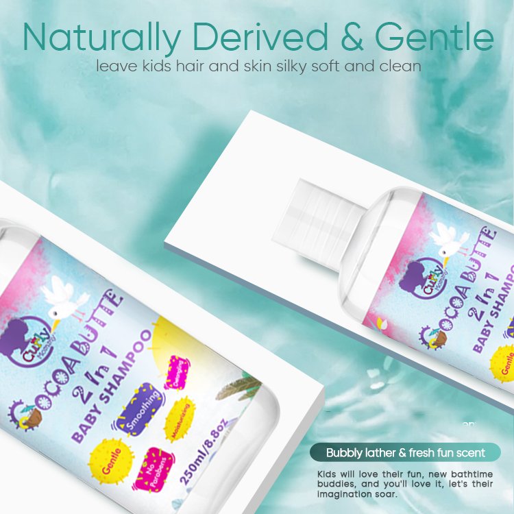 CURLYMOMMY wholesale private label No More Tears formula children kids body wash shower gel
