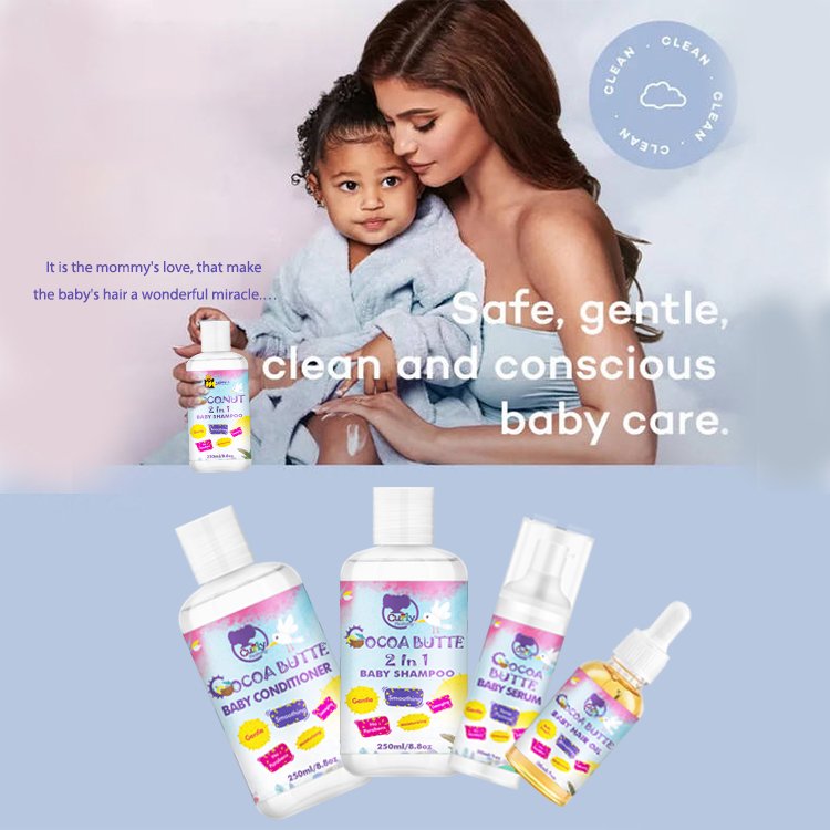 CURLYMOMMY wholesale private label No More Tears formula children kids body wash shower gel