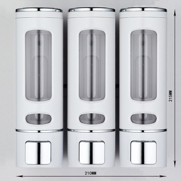 Cheap Price Bathroom 400ML Wall Mount ABS Shower Gel Shampoo Hand Sanitizer Soap Dispenser for Hotel Hospital School Office