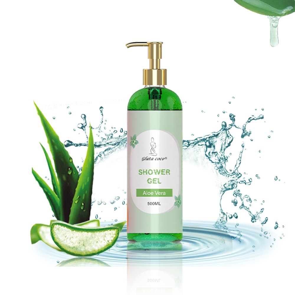 Gluta Coco Mix 7 Strong Whitening Body Shower Gel with Aloe Vera & Arbutin Exfoliating & Whitening Deep Cleaning Body Wash