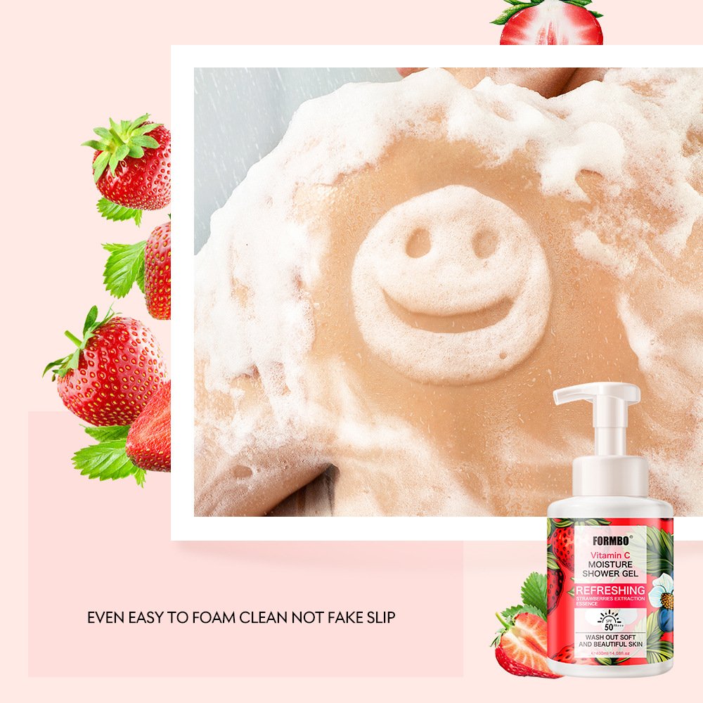 wholesale herbal organic moisturizing whitening perfumed body wash shower gel 400ml