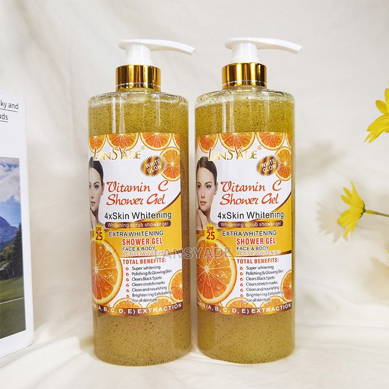 Private Label Shower Gel Organic Body Wash Scrub Exfoliating Whitening Nourishing Skin Hydrating Refreshing Body Care Products