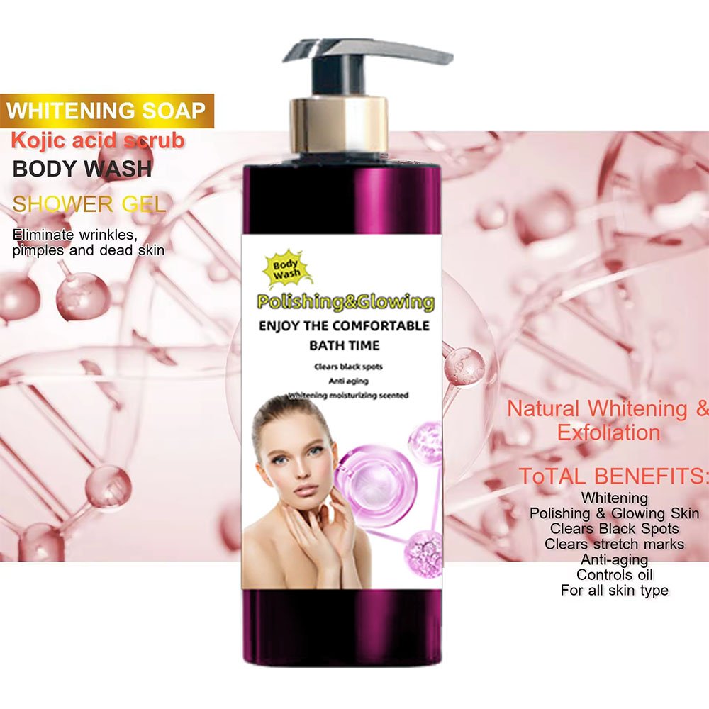Private Label body wash shower gel Scrub Exfoliating Whitening Nourishing Skin Hydrating Refresh Body Care for women