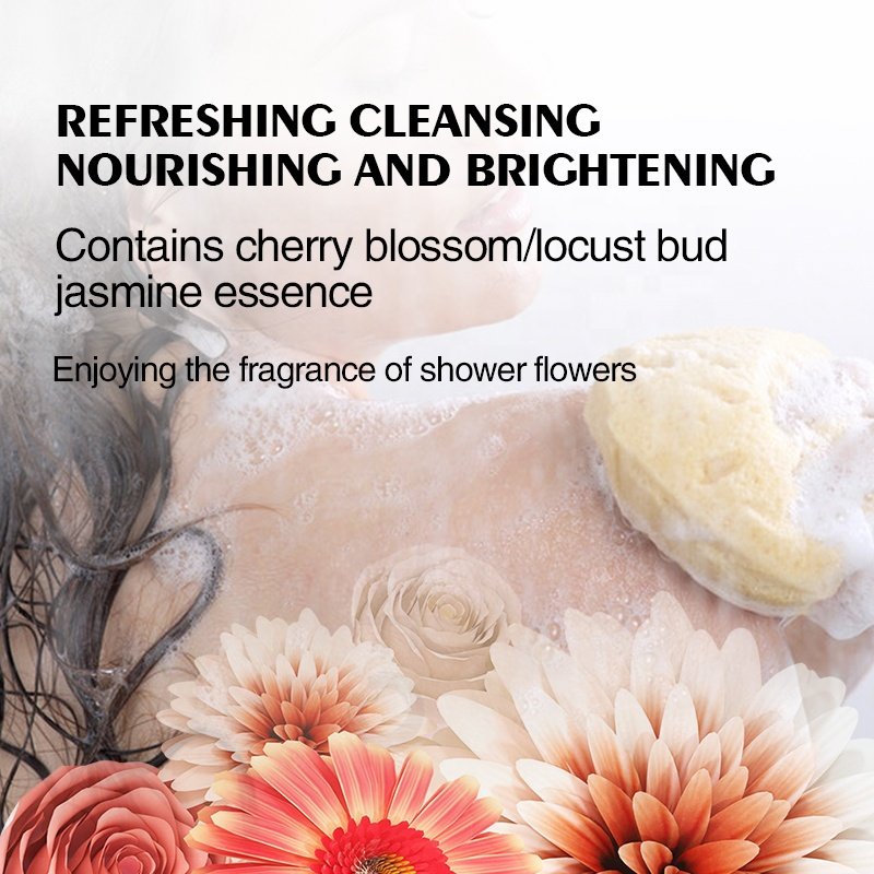 Whitening Shower gel Factory Wholesale Lightening Flower Scented Exfoliating Perfumed Shower gels