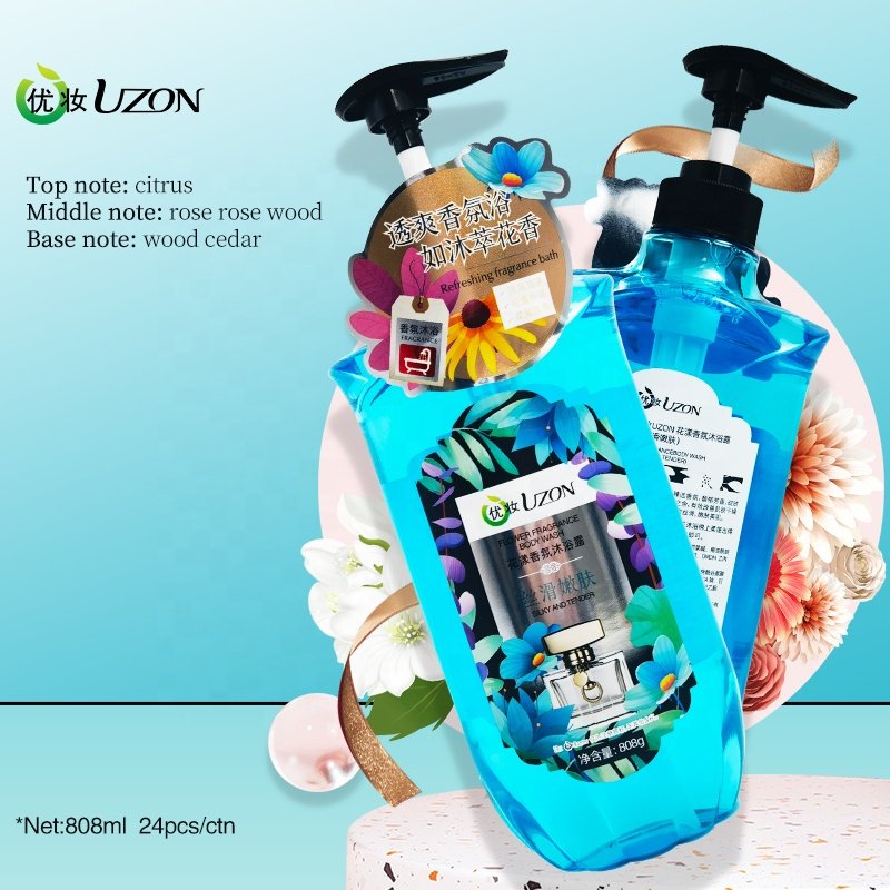 Whitening Shower gel Factory Wholesale Lightening Flower Scented Exfoliating Perfumed Shower gels