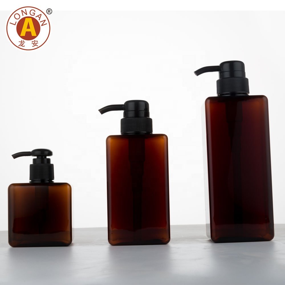 Factory Made 650ml Decorative Plastic Shower Gel Bottle Shampoo Pump Body Wash Pump Bottle And Jar For Cosmetic At Good Price