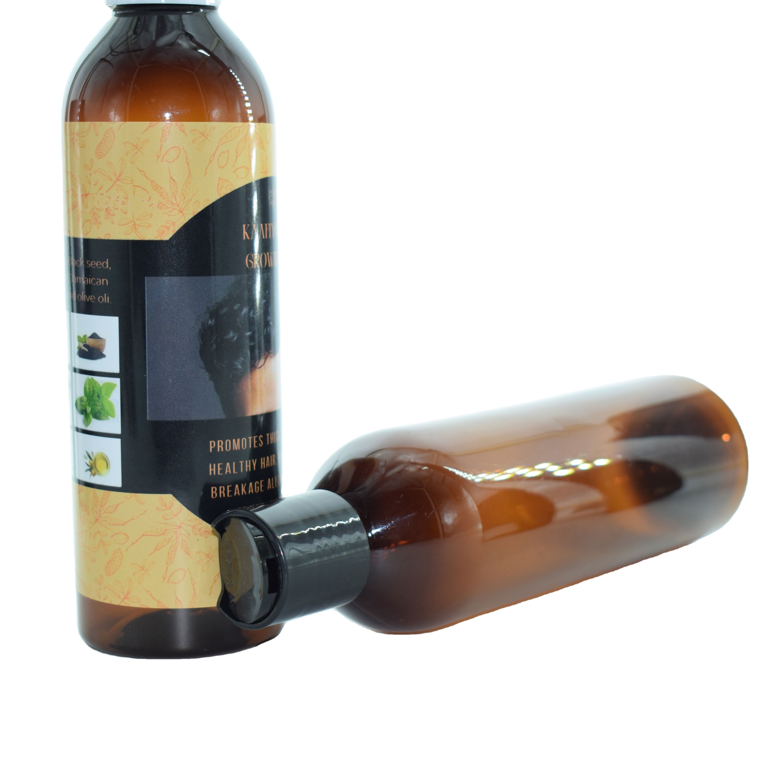 100ml 120ml 300ml Disc Cap Press Squeeze Shower Gel Bottle 8oz Amber Plastic Hair Oil Bottles For Growth Oil With Custom Label
