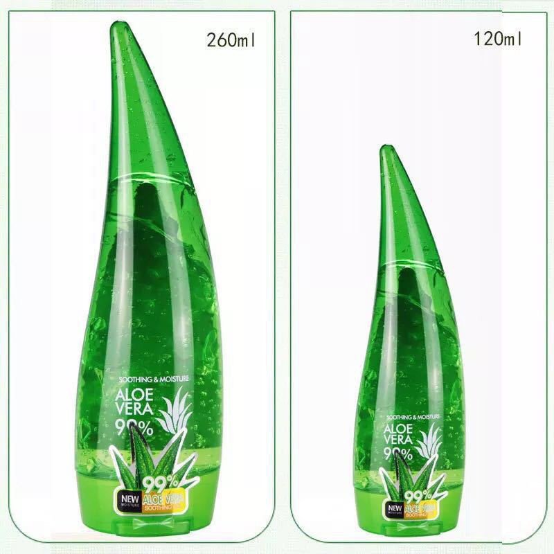 Calf horn aloe gel naturally moisturizes and restores skin tone after sun exposure Aloe gel