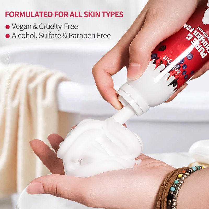 Factory Direct Sales wholesale body cleanser mousse private label body wash mousse custom logo deep cleaning hotel shower foam