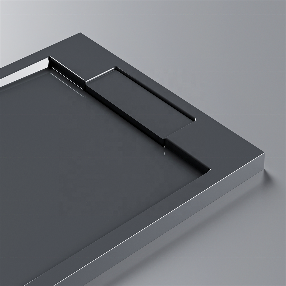 Stone Shower Base Bathroom Shower Tray Solid Surface Shower Pan Anti-slip Resin European CE Graphic Design Modern Style Solid