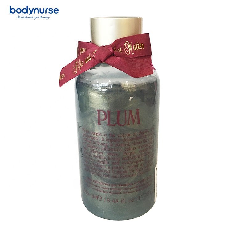 Shower Gel OEM Private Label Unique Design 525ml 3 in 1 Liquid Adults Herbal Female Whitening Moisturizing Bubble Perfumed