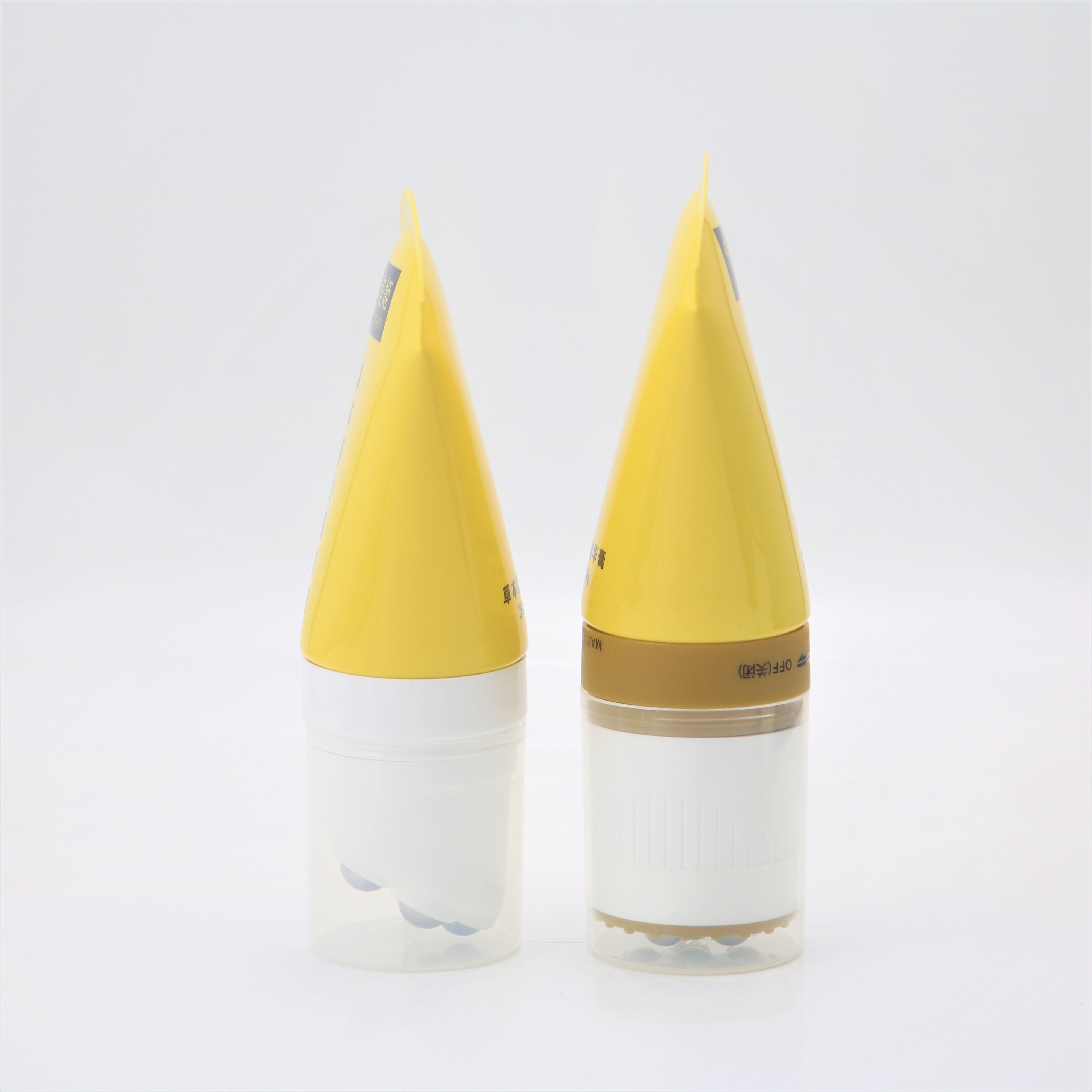 Massage 200ml lotion tubes with 5 roller applicator for body slimming cream shower gel massage tube