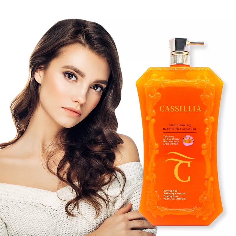 Wholesale Black Skin Whitening Exfoliating Intense Cleansing Body Care Carrot oil Bismid Shower Gel
