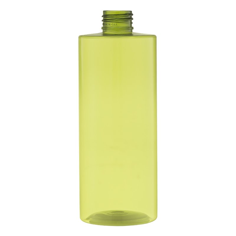 Factory price green transparent 300 ml PET plastic empty bottle, which can be used for hand cream and hand sanitizer