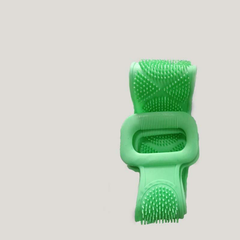 Factory Custom Production Silicone Bath Body Brush Scrubber Towel Back Shower Long Handle Scrubbing Belt