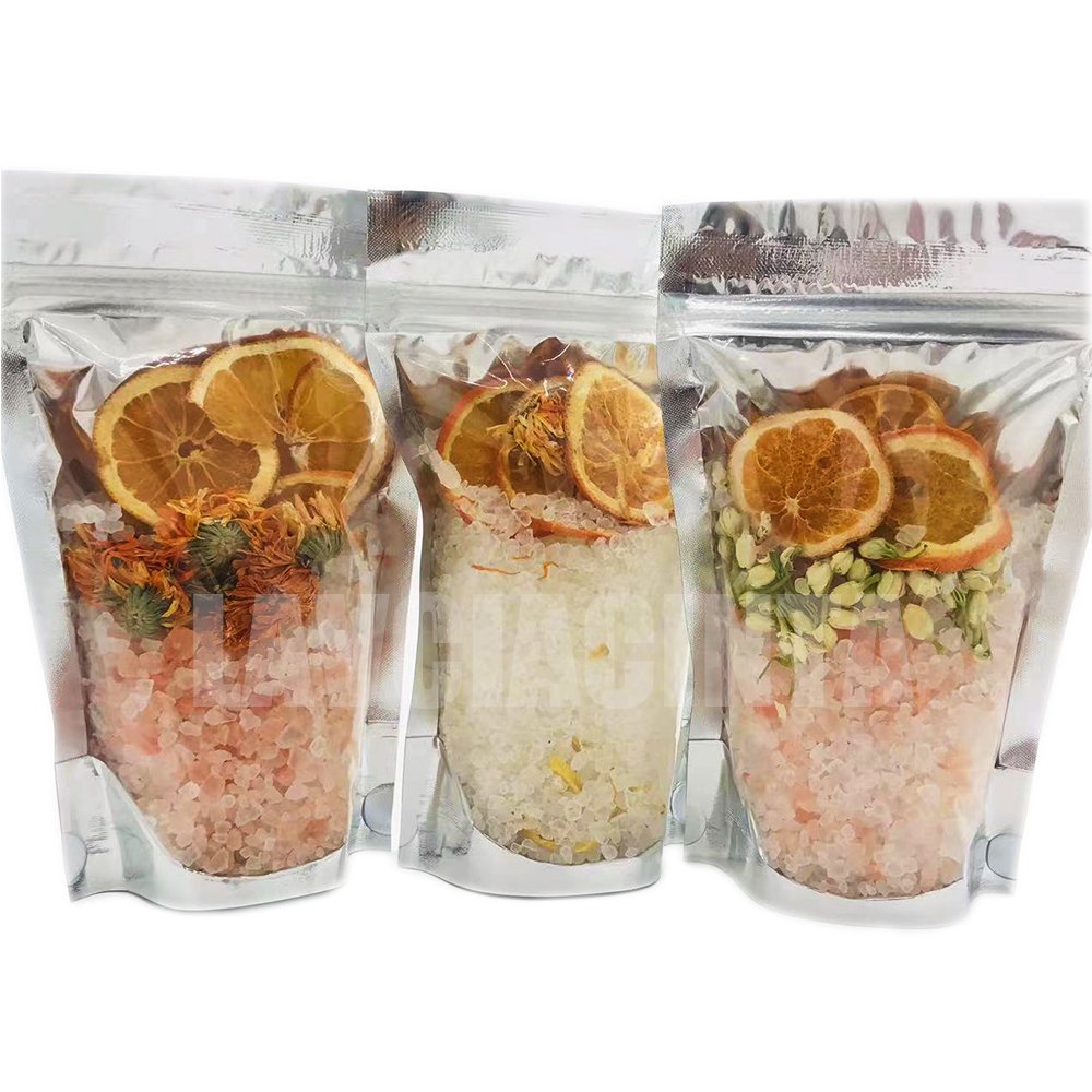 Bath Salt Gift Set Relaxing Spa Salts with Essential Oils Bubble Bath Self Care Gift for Women