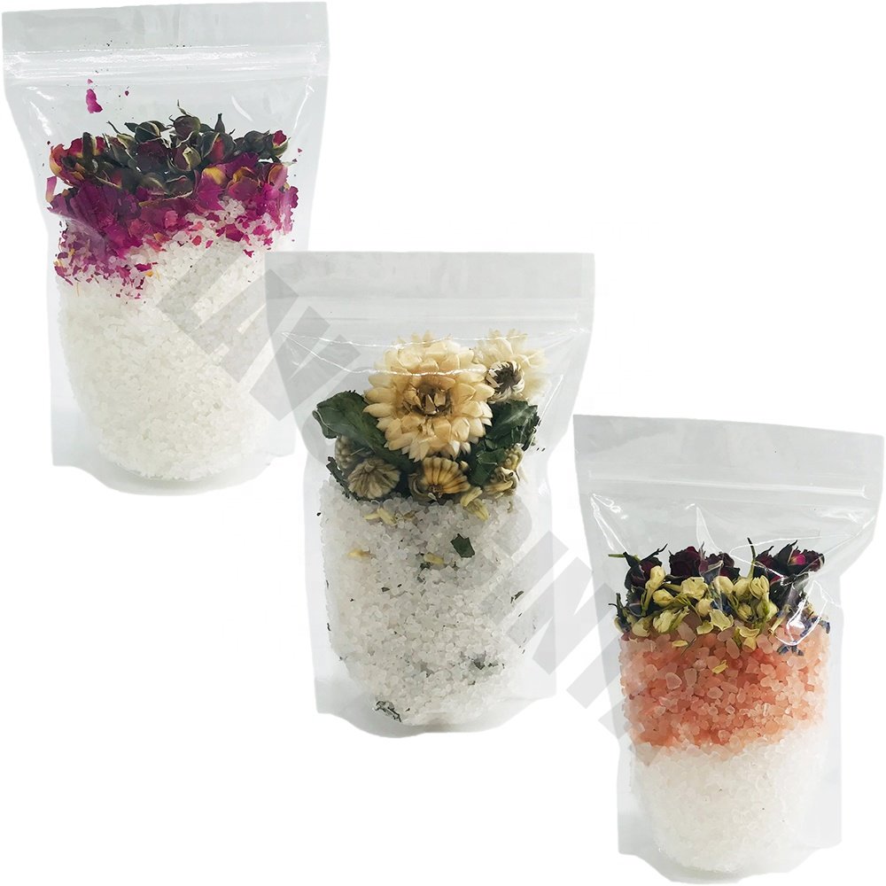 Bath Salt Gift Set Relaxing Spa Salts with Essential Oils Bubble Bath Self Care Gift for Women