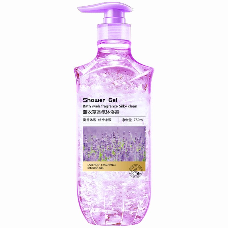 Fragrant petals for long-lasting fragrance refreshing oil controlling and moisturizing shower gel