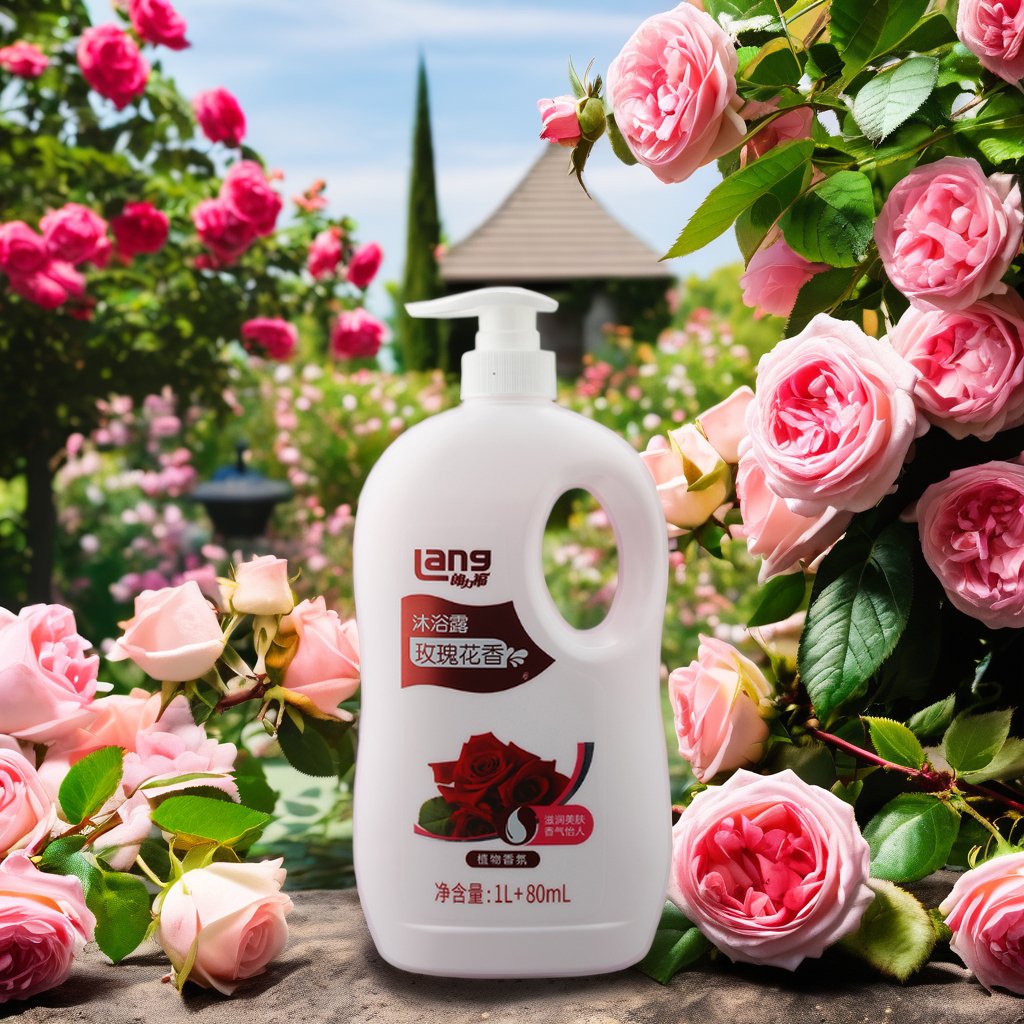 1L New Mild Formula Shower Gel for Home and Hotel Whitening and Moisturizing Smooth and Fragrant Bubble Bath Experience