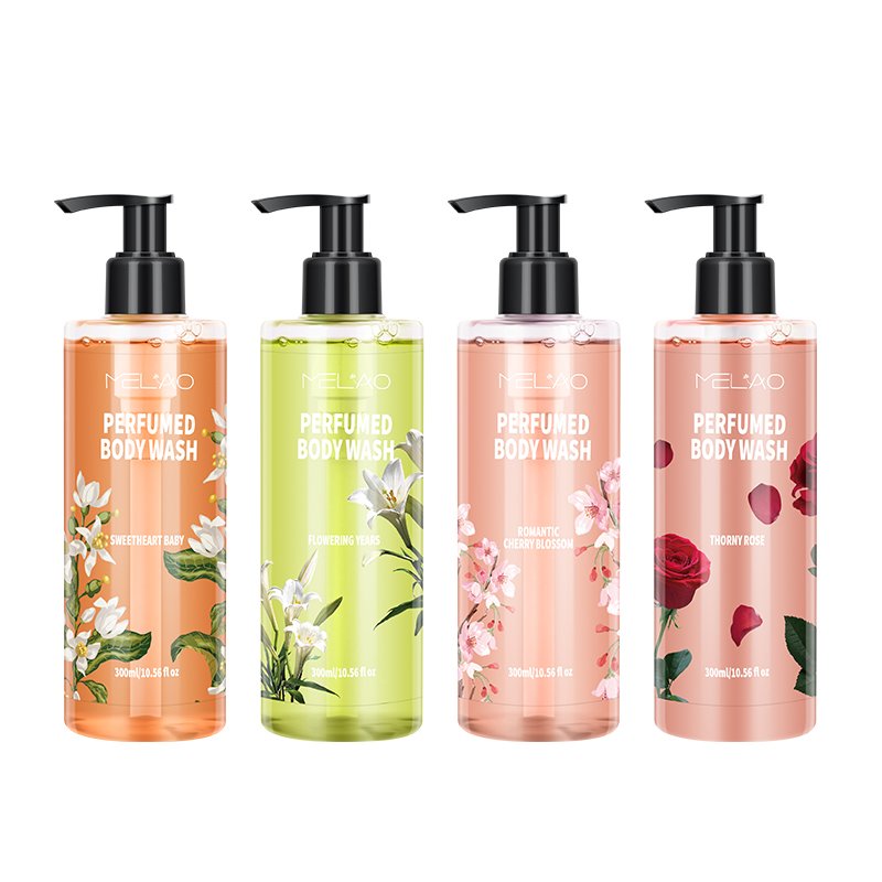 Flower Shower Gel Women Moisturizing Natural Private Label Sensitive Skin Foaming Bulk Order Whitening Perfumed Body Wash