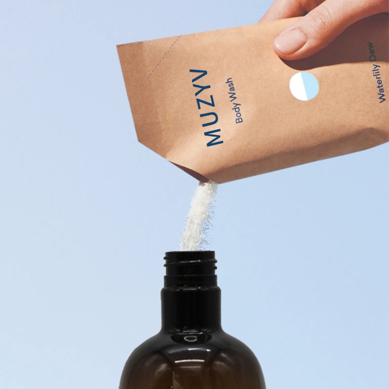 Custom shower bodywash powder to gel eco friendly vegan natural milk powder body wash