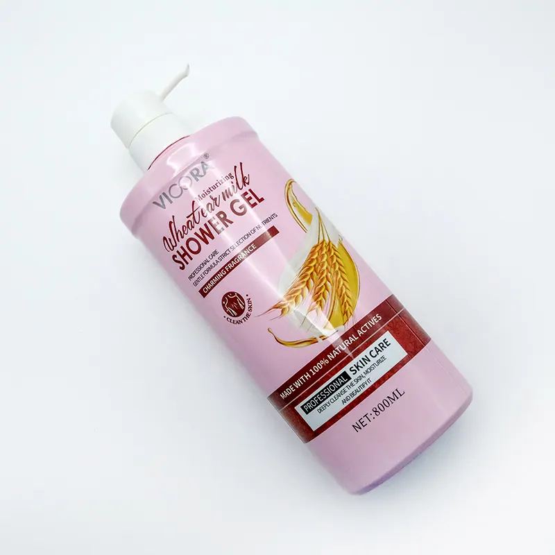 OEM VICORA Private Label Milk Whitening Shower Bath gel Hair Shampoo Cleaning Refreshing Skin Care Body Wash Set
