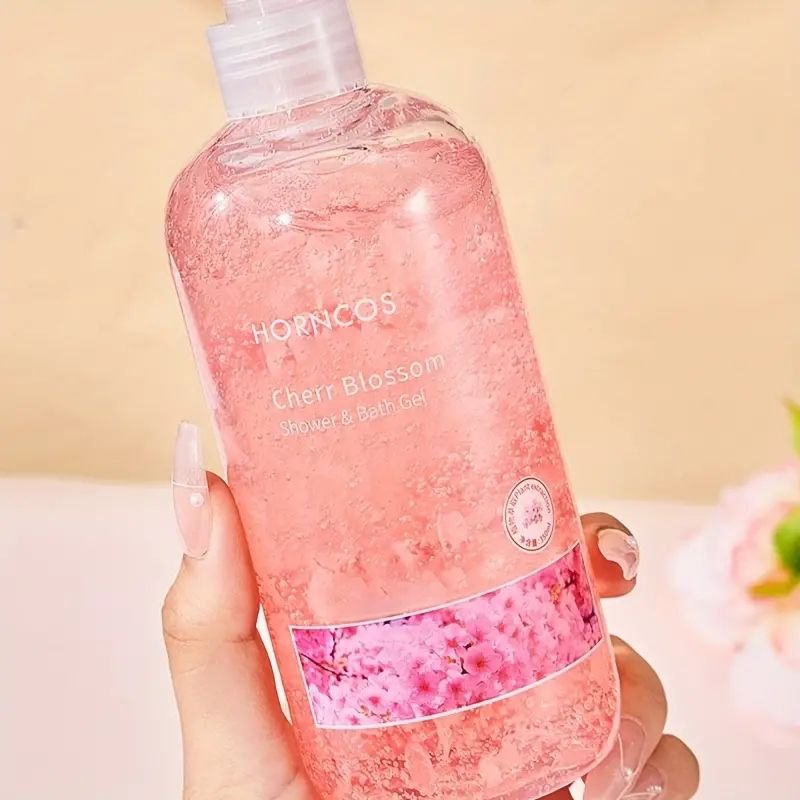 Cherry Blossom Shower Gel 350ml Advanced Pink Petal Customized Wholesale Room Transparent Gel