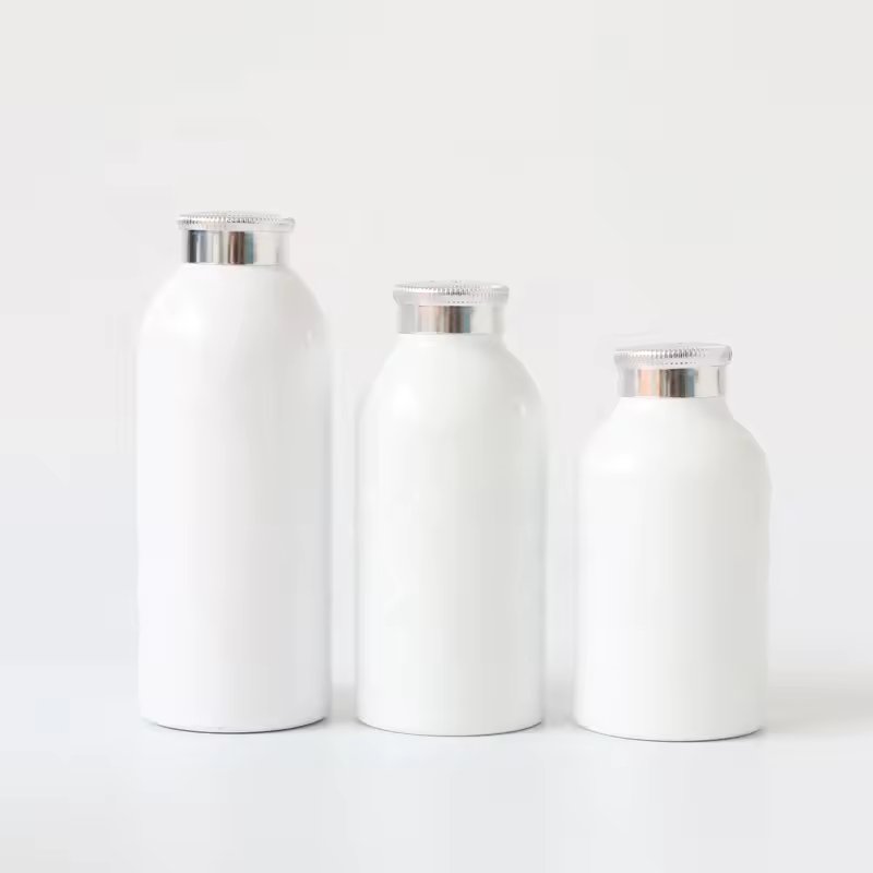 WHOLESALE 50g 100g 150g 200g empty round food grade aluminum baby talcum powder packaging bottle