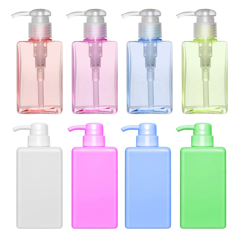 Empty Pink PETG 100ml 250ml 680ml Shampoo shower gel Lotion Pump Bottles for shampoo and conditioner bottles hair care