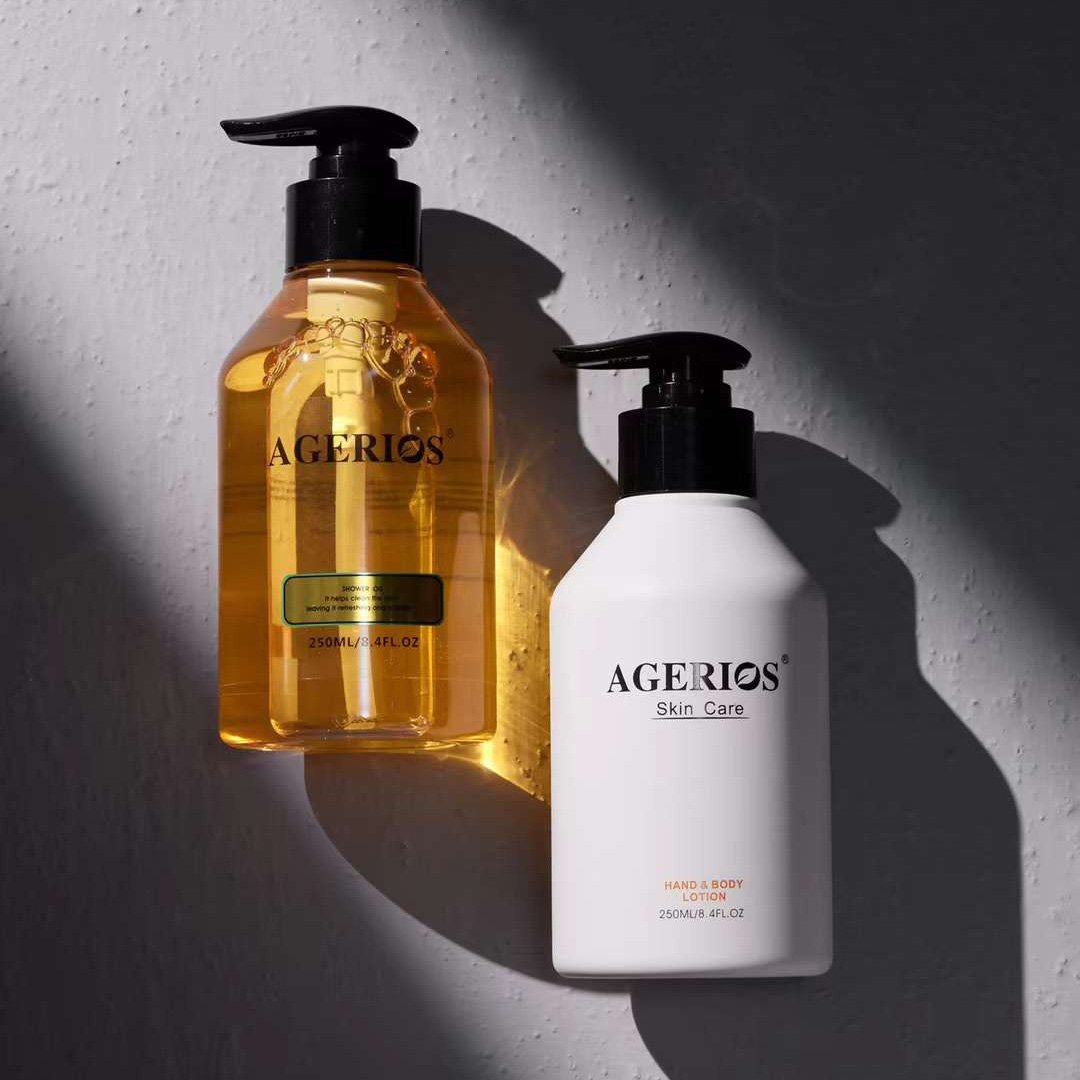Agerios High Class Bath Oil Golden Shower gel Moisturizing Bath Hydrating Dry Skin Body Wash Cleansing Smooth Skin