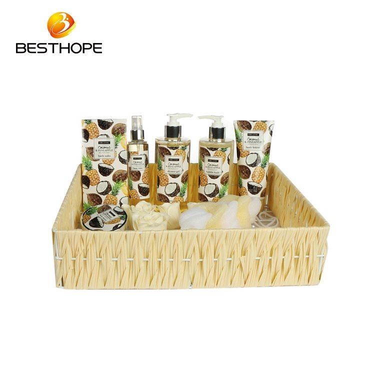 Hot sale custom logo private label bath set gift coconut shower gel body lotion soap girls body wash set