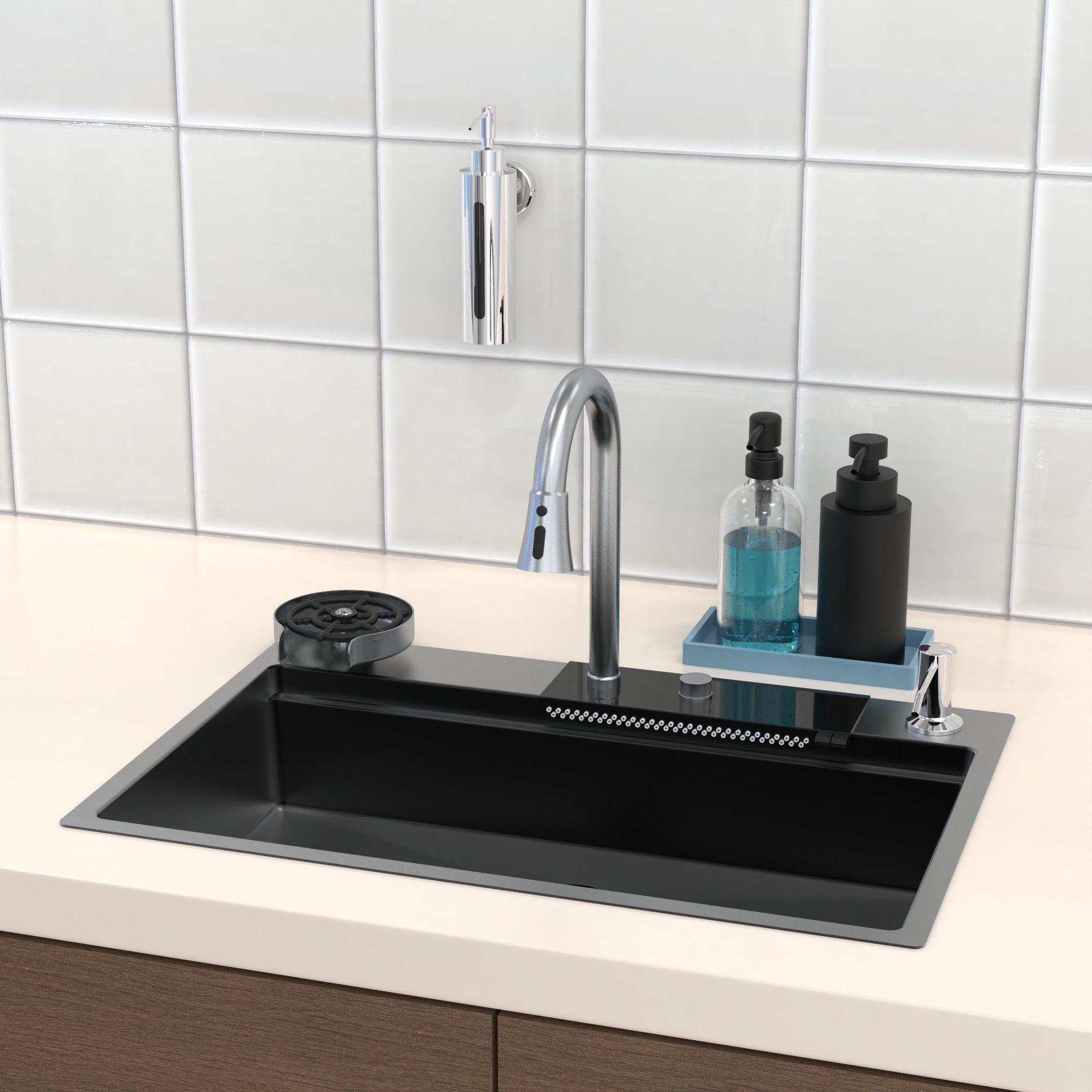 Commercial Wall Mounted Dispenser Gel Wireking Bathroom Shampoo Shower Gel Dispensers Glass Bottle Holder And Shampoo Holder