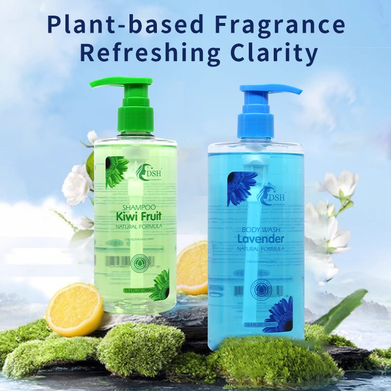 Private Label Moisturizing Shampoo And Refreshing Shower Gel Organic Cleaning Shampoo Body Wash Set