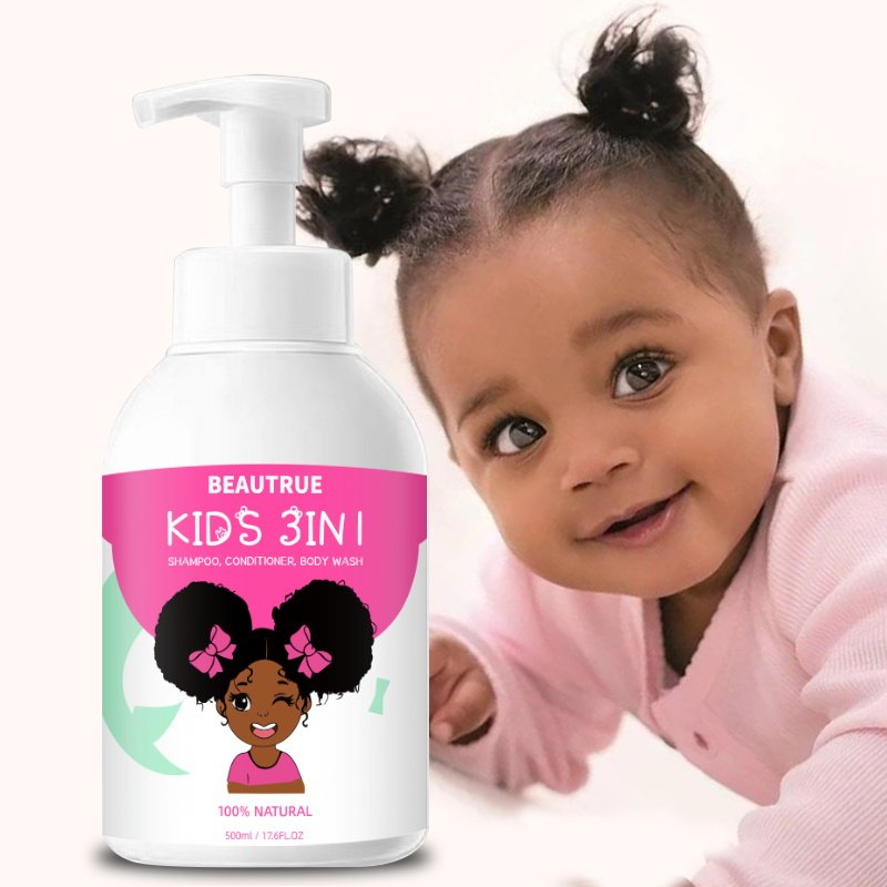 Shampoo Shower Gel 3 In 1 Children Baby Natural Organic Liquid Baby Shampoo And Conditioner Body Wash