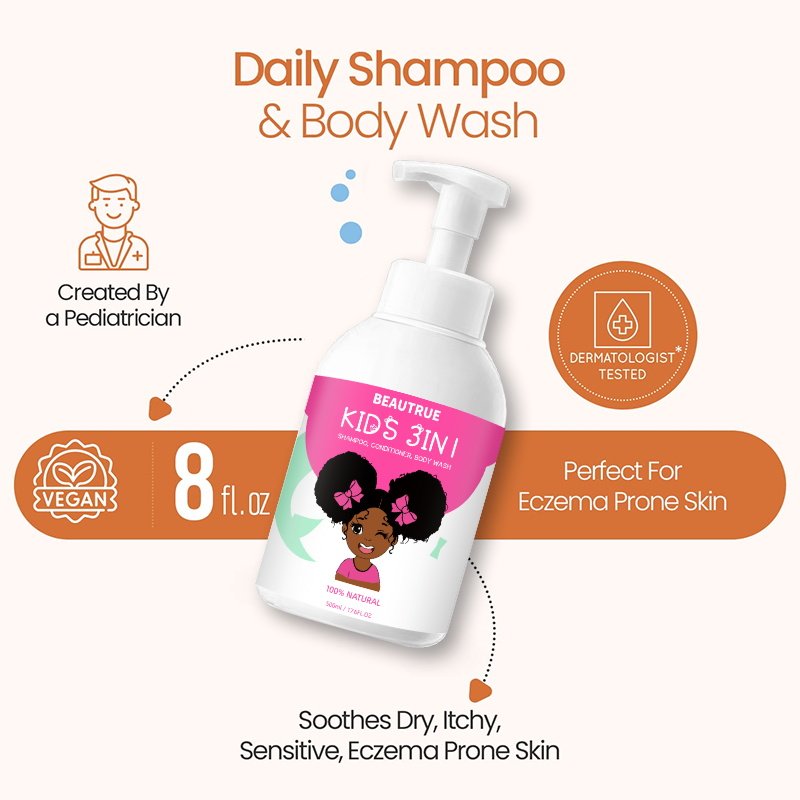 Shampoo Shower Gel 3 In 1 Children Baby Natural Organic Liquid Baby Shampoo And Conditioner Body Wash