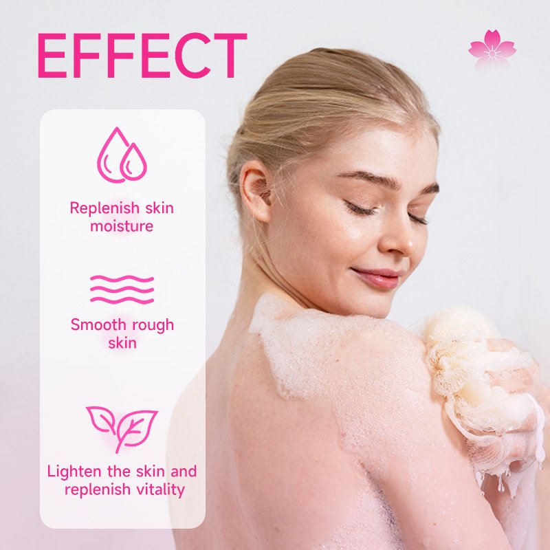 Bodywash Private Label Skin Smooth Refresh Body Wash Scrub Exfoliating Flower Shower Gel