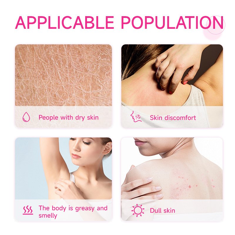 Bodywash Private Label Skin Smooth Refresh Body Wash Scrub Exfoliating Flower Shower Gel