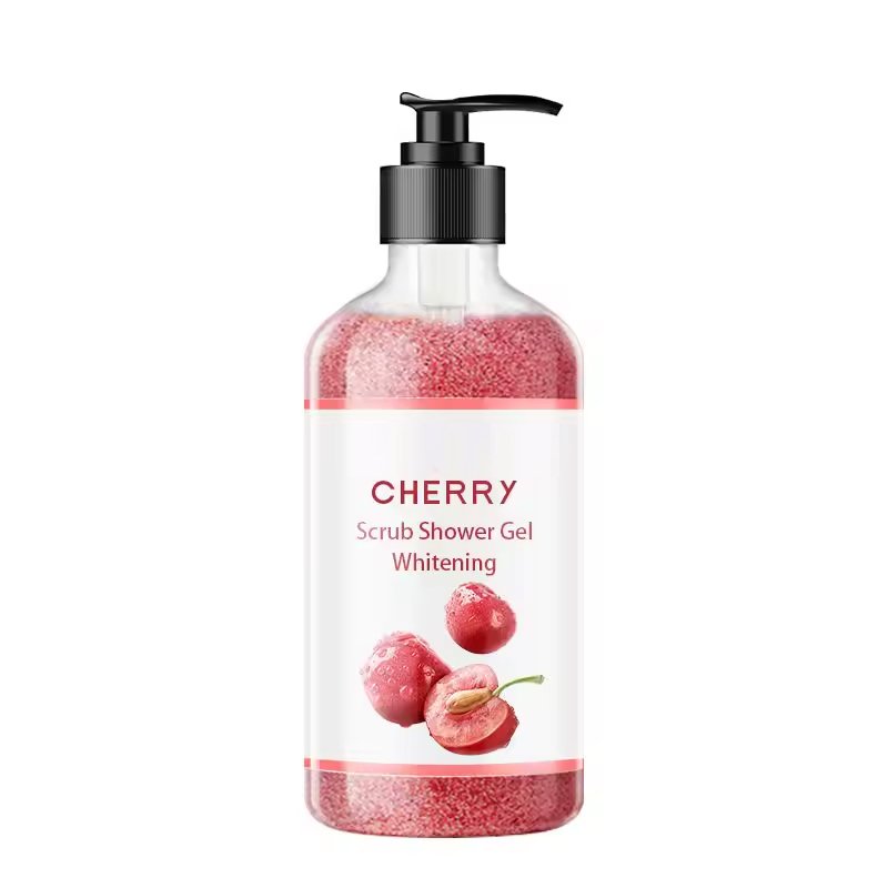 Deep Cleansing Fruit Perfume Scrub Body Wash Gentle Exfoliating Long Lasting Fragrance Scrub Shower Gel