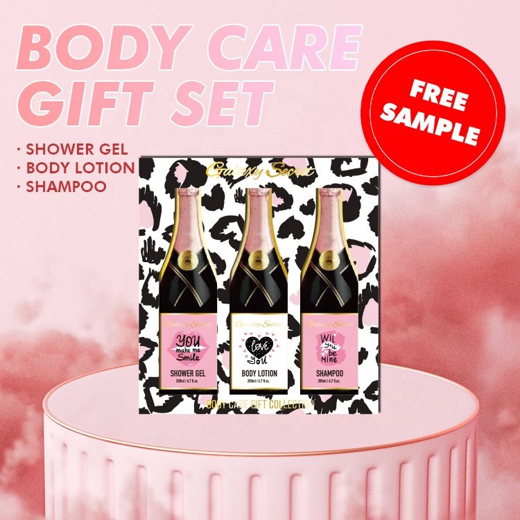 OEM Wholesale Shower Gel Body Lotion Shampoo Cleansing Aromatic Moisturizing Nourishing Body Care Gift Set
